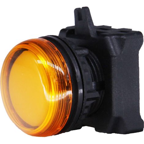 Tête de voyant lumineux Orange, dia. découpe 22.5mm, IP65, type de montage: Montage panneau ( Prix pour 1 )