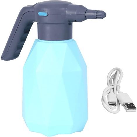 Flacon Pulvérisateur électrique Double Mode, Arrosoir Réglable pour L'arrosage et Le Nettoyage du Jardin de la Maison,2L (Bleu) (1/2)