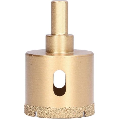 Foret diamanté brasé pour carottage, scie cloche, fraise creuse pour verre, carrelage, granit, marbre, porcelaine, 40 mm