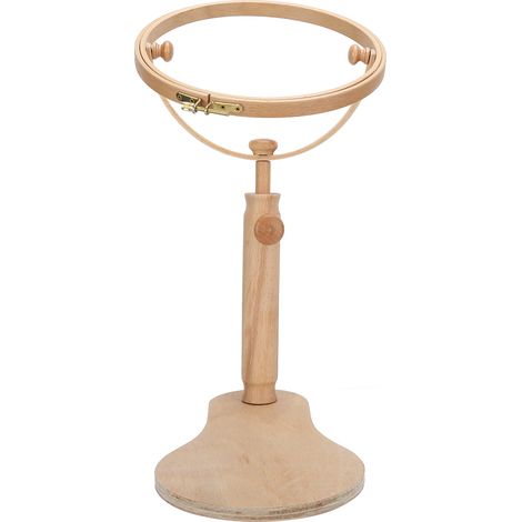 Cadre à broder rond, support portable en bois, fournitures pour point de croix (1/5)