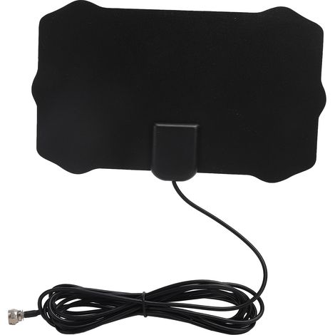 Antenne TV intérieure à gain élevé, récepteur de signal HD, noire (1/5)