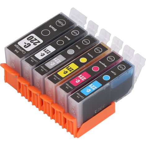 Les cartouches d'encre pour imprimante 220-221 avec remplissage d'encre conviennent aux cartouches d'encre 6 couleurs des imprimantes PIXMA IP3600/IP4600/IP4700/MX860/MX870/MP550. (1/5)