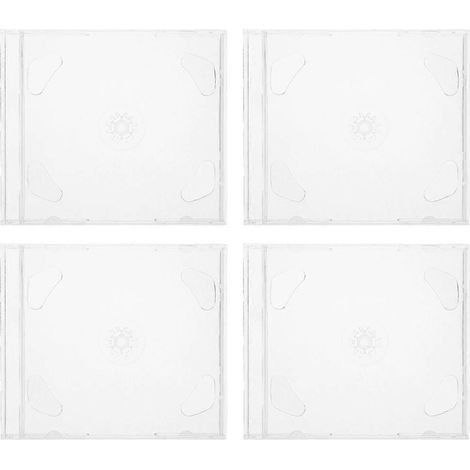 Boîtes de protection transparentes pour disques DVD, lot de 4 étuis portables (1/5)