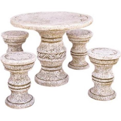 Comedor Piedra Jardin Circular Sicilia