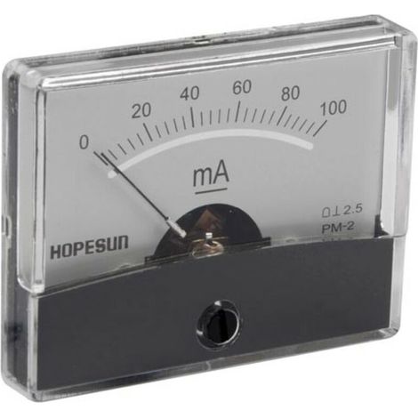 Hope Sun Ampèremètre analogique courant continu 5A, compteur de panneau avec échelle, pour installations électroniques, véhicules, alimentation électrique, projets de bricolage, armoires de commande (1/4)