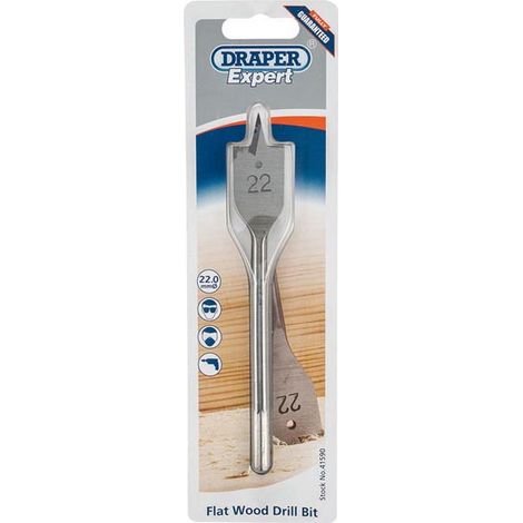 DRAPER 41590 Expert 22.0mm Flat Wood Bit