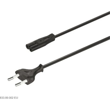 CAVO ALIMENTAZIONE DRIVER HAFELE CON SPINA EU NERO DA MT.2 833.89.002
