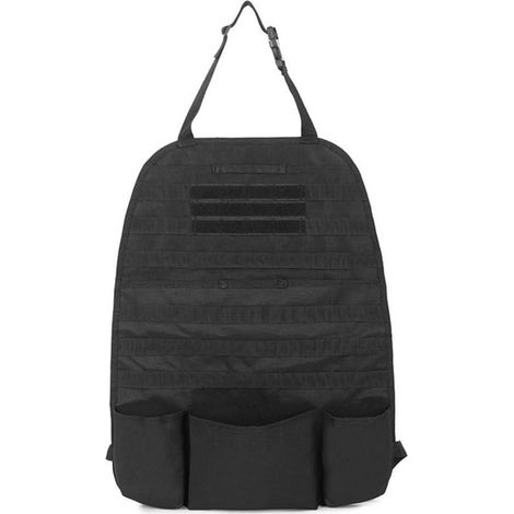 Organisateur Tactique pour Siège Auto, Protection Dossier Universel, Rangement Multi-Poches (1/5)