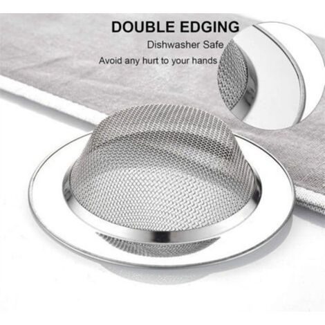 Crépine inox 11,5 cm pour évier cuisine – 2 pièces, anti-odeur et facile à installer (1/5)
