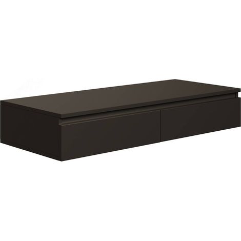 Selsey BEMMI -Tocador con scrivania e 2 cassetti -120 cm -nero