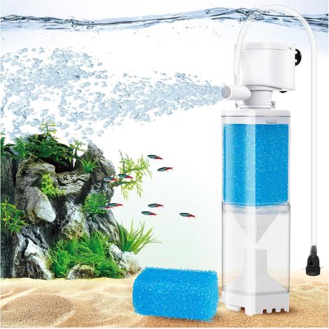 Filtre Aquarium - Pompe de 4W, Filtration, Circulation et Oxygénation - Couche de Séparation des Impuretés - pour Bac 20-80L (1/5)