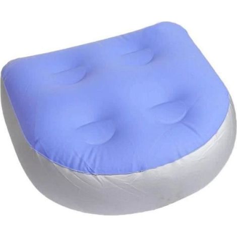 Coussin de siège d'appoint gonflable pour spa - - Coussin de spa - PVC - Blanc - Rectangulaire (1/4)