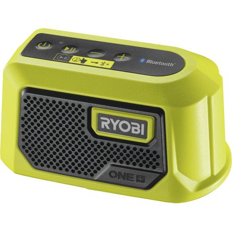 Ryobi RBTM18-0 Bluetooth Mini-Lautsprecher 25 Meter 18V Akkugehäuse nur (1/4)