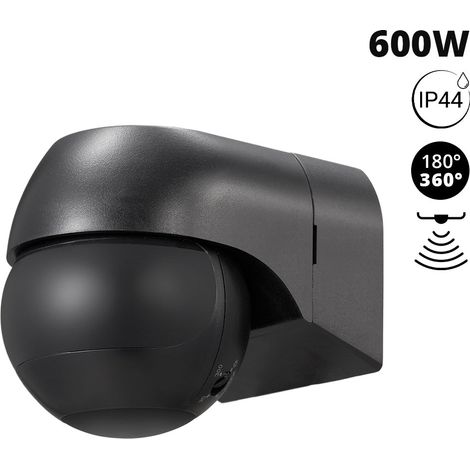 Sensor De Movimiento PIR De Pared - 180°/360° - 600W - IP44 (1/5)