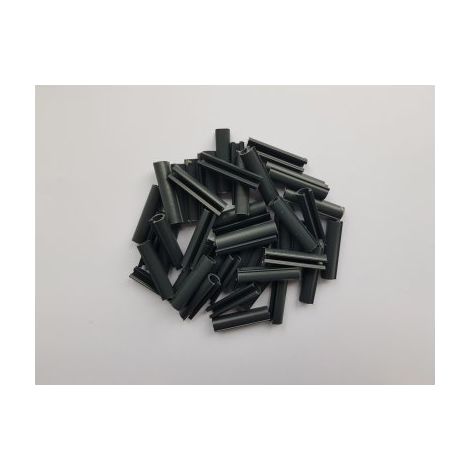 Cloture & Jardin – Clips de fixation pour lamelles occultation – Lot de 100 pièces – PVC gris anthracite – Longueur 48 mm pour grillage jusqu'à 2m x 1,20m (1/3)