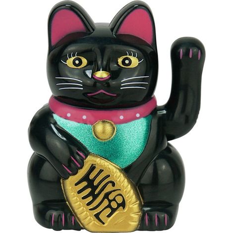 Maneki Neko - Chat Porte-Bonheur Solaire avec Mouvement Automatique - Pour Intérieur Bureau Maison Voiture - 16 x 10,7 x 10,5 cm - 1 pièce (1/5)