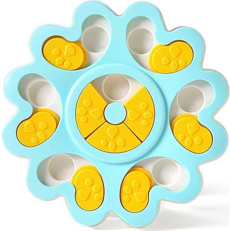 Blue Dog Feeder with Puppy Treat Dispenser (1/5)