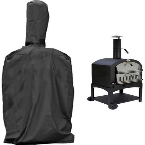 Housse pour barbecue gaz imperméable anti-UV jardin 165x65x45 cm, couverture de protection résistance contre pluie poussière vent et intempéries (1/3)