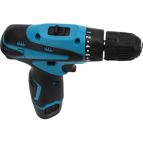 Perceuse visseuse sans fil 12V rechargeable, kit avec mandrin réglable, tournevis électrique à batterie, chargeur 100-240V prise UE, ensemble complet pour bricolage domestique (1/5)