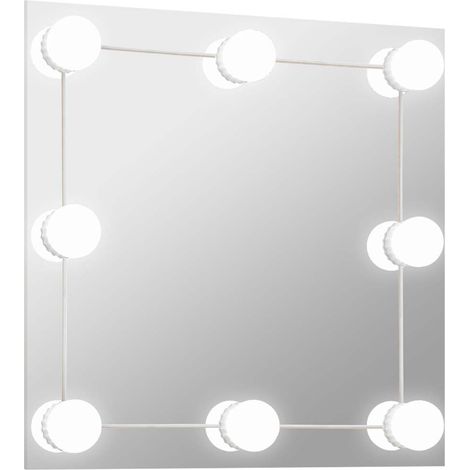 Maison Exclusive - Wandspiegel mit LED-Beleuchtung Quadratisch Gl (1/5)