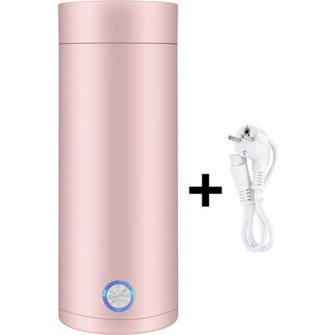 [NEVER USED] x Mini Travel Kettle, 400 ml Small Stainless Steel Kettle, Pink, 3-in-1 Electric Cup, Suitable for Tea, Milk and Coffee