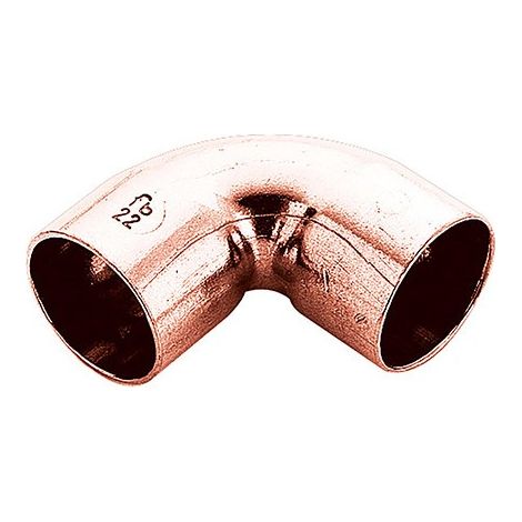 Raccordo curva 90° rame 14 mm a saldare f/f FRABO