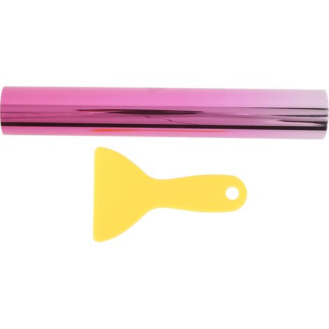 Film de pare-soleil de voiture, pare-brise étanche, pare-soleil UV, autocollants faciles à poser universels pour véhicule rose