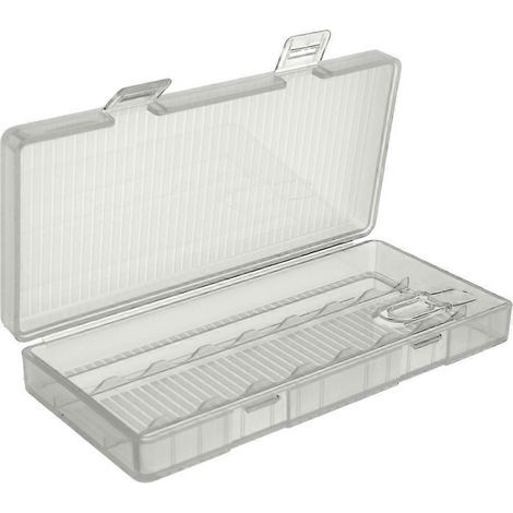 Boîte de rangement pour piles, boîte de protection transparente pour piles n° 5, couvercle de porte-piles (capacité de 8 piles)-12.00X5.76X1.97CM (1/2)