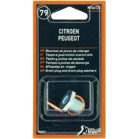 XLTECH 1 bouchon de vidange + 2 joints PSA M14