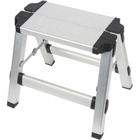 Échelle multifonctionnelle à deux marches en alliage d'aluminium - Charge maximale : 150 kg (1/4)