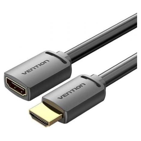 Cable Alargador HDMI 4K Vention AHCBH/ HDMI Macho - HDMI Hembra/ 2m/ Negro