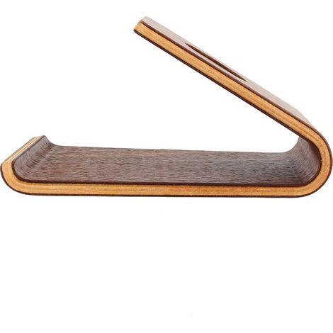 Support de téléphone en bois antidérapant et léger, compatible avec tous les téléphones portables et tablettes.