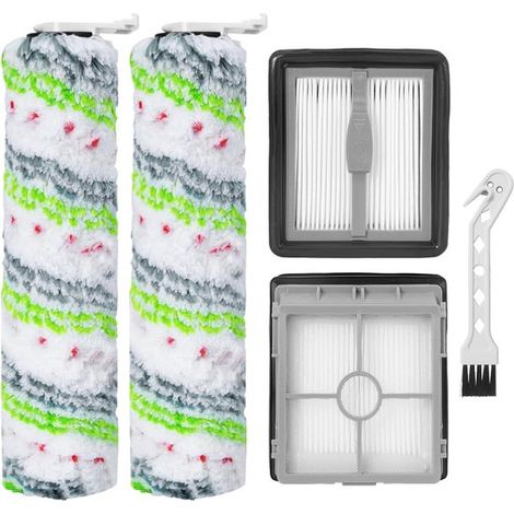 2 cepillos giratorios mascotas + 2 filtros HEPA + 1 limpieza, Compatible aspiradora inalámbrica Bissell Crosswave X7 plus mascotas (2955N/3479N) (1/4)