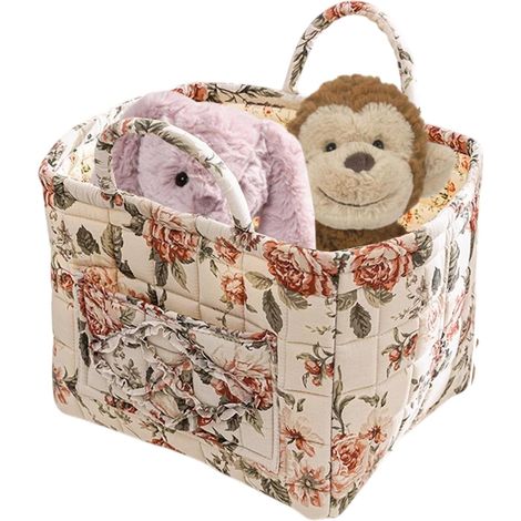 Cesto de ropa con estampado de cuadros amarillos, grises y negros, para guardar mantas de dormitorio. (1/5)