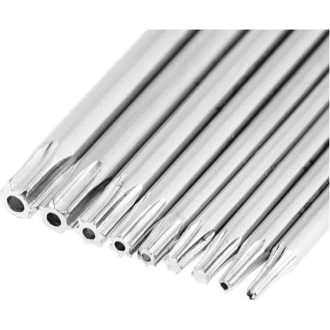 Unverletzbarer L-Schlüssel mit langem Arm, Sterngriff, aus Chrom-Vanadium-Stahl (1/5)