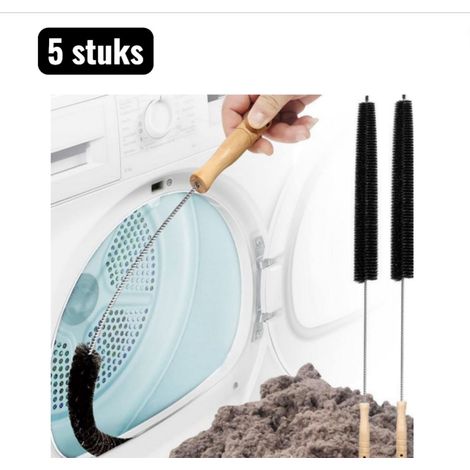 Lot de 5 brosses de nettoyage pour lave linge et sèche linge avec manche long et tête flexible (1/5)
