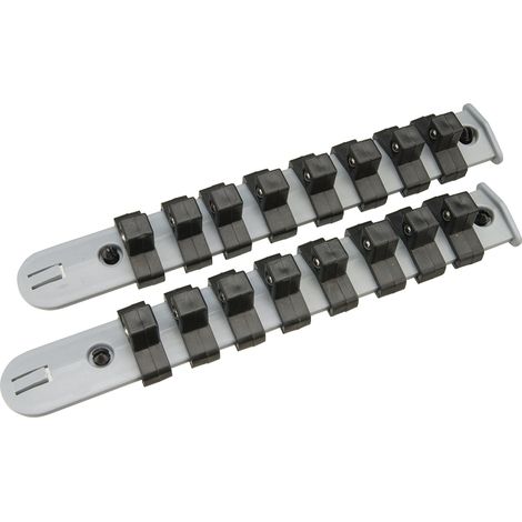 2 x Wandleisten für Steckschlüsseleinsätze 3/8-Zoll