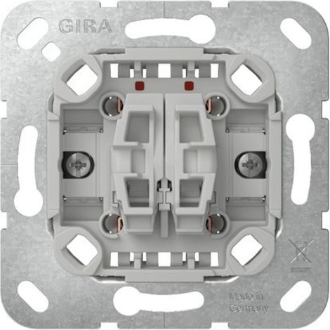 Gira Tastschalter Wechselsch. 2f Einsatz [312800], 3128 00