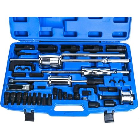 Set of 40 Diesel Injector Extractors Tool with 3 Internal and External Sliding Hammers for CDI BMW Opel HDI Mercedes Toyota Renault (1/5)