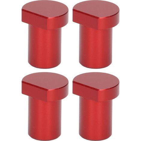Werkbankanschlag für die Holzbearbeitung, multifunktionale Werkbank, Bremsanschlag, 20 mm Durchmesser, schwarzes Profi-Zubehör, 4-teiliges Set (rot). (1/5)