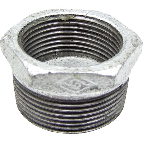 Manguito reductor de latón de 1 1/2 x 1 pulgada
