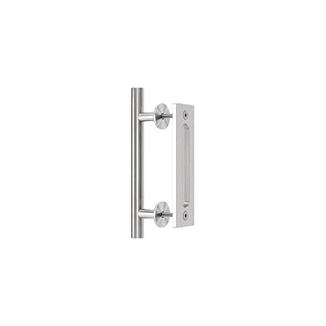 Scheunentorgriff, Schiebetürgriff, Türgriff, Schiebetürgriff, Silber (1/4)
