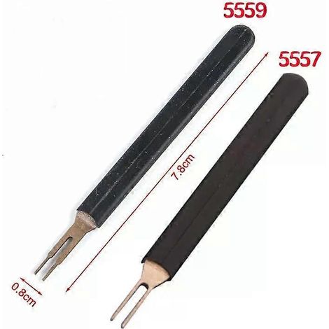 Outil extracteur de broches pour connecteurs d'alimentation ATX 4 broches (42 mm), 6, 8 et 24 broches (1 pièce) - Acier inoxydable (1/4)