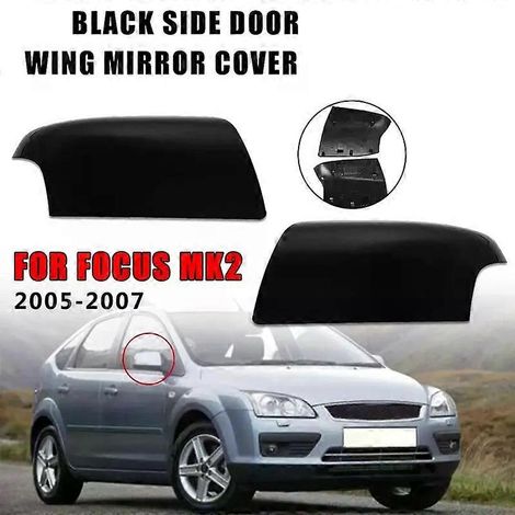 Coque de rétroviseur latéral noir brillant pour Ford Focus MK2 2005 2006 2007JXLGV (1/5)