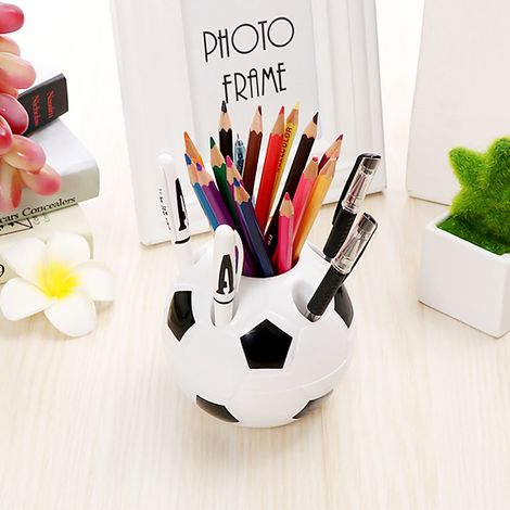 Porte-stylo multifonction en forme de ballon, porte-brosse à dents, organisateur scolaire et de bureau, cadeau pour enfants (1/5)