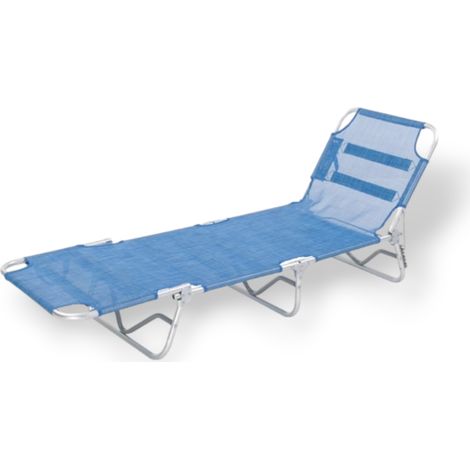 Lettini alluminio compatto per giardino spiaggia e campeggio modello Sandwich (1/2)