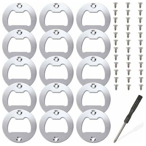 15 ensembles d'inserts de décapsuleur, kit de pièces d'insertion en métal pour ouvre-bouteille, moules de coulée en résine, ouvre-bière en résine, accessoires de bricolage (1/5)