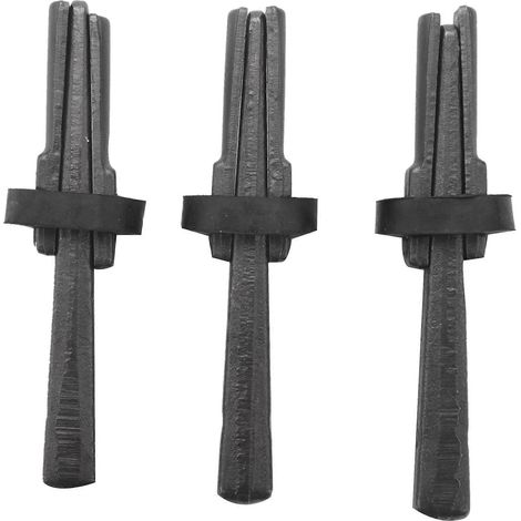 Set aus 3 9/16-Zoll-Steinspaltern, Metallkeilen und Blöcken für Handwerkzeuge auf Baustellen. (1/5)