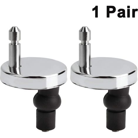 Paire de charnières pour abattant de WC, fixations pour charnières d'abattant de WC, WC (1/5)