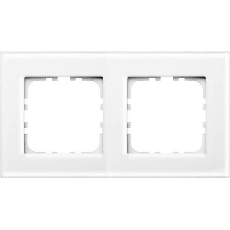 Cornice di due elementi in vetro Iota White GSC 103500023